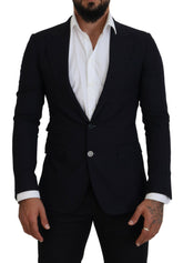 Dolce & Gabbana Blue Wool Formal Taormina Blazer -   -  Dolce & Gabbana.